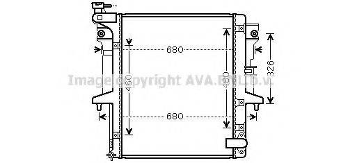 AVA QUALITY COOLING MT2202 Радіатор, охолодження двигуна