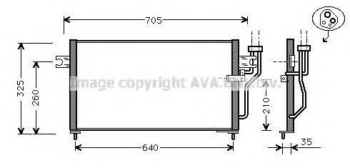 AVA QUALITY COOLING MT5105 Конденсатор, кондиціонер