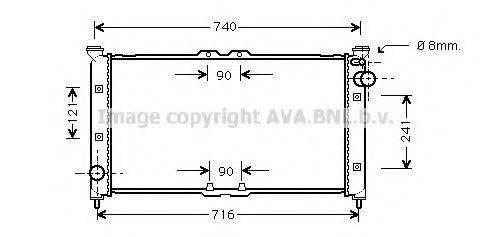 AVA QUALITY COOLING MZ2135 Радіатор, охолодження двигуна