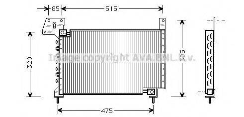 AVA QUALITY COOLING MZ5105 Конденсатор, кондиціонер