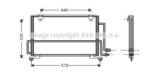 AVA QUALITY COOLING MZ5108 Конденсатор, кондиціонер