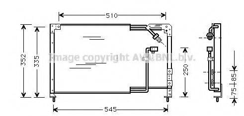 AVA QUALITY COOLING MZ5145 Конденсатор, кондиціонер