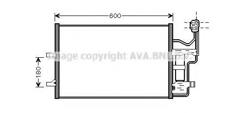 AVA QUALITY COOLING MZ5184D Конденсатор, кондиціонер