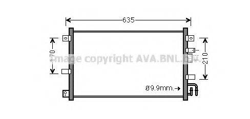 AVA QUALITY COOLING MZ5238 Конденсатор, кондиціонер