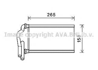 AVA QUALITY COOLING MZ6273 Теплообмінник, опалення салону