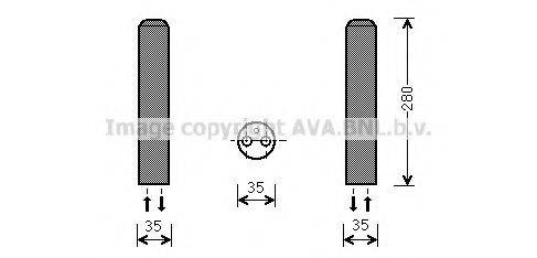 AVA QUALITY COOLING MZD234 Осушувач, кондиціонер