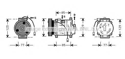 AVA QUALITY COOLING MZK035 Компресор, кондиціонер