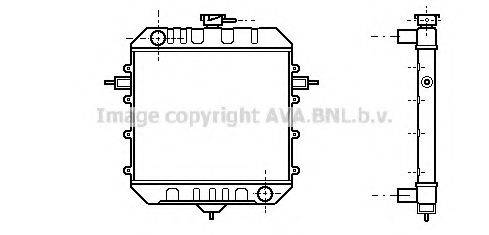 AVA QUALITY COOLING OL2033 Радіатор, охолодження двигуна