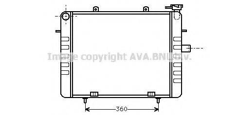 AVA QUALITY COOLING OL2036 Радіатор, охолодження двигуна