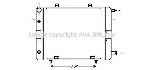 AVA QUALITY COOLING OL2043 Радіатор, охолодження двигуна