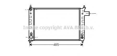 AVA QUALITY COOLING OL2046 Радіатор, охолодження двигуна