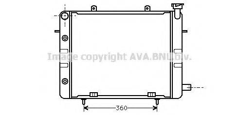 AVA QUALITY COOLING OL2060 Радіатор, охолодження двигуна