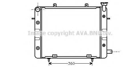 AVA QUALITY COOLING OL2061 Радіатор, охолодження двигуна