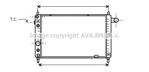 AVA QUALITY COOLING OL2126 Радіатор, охолодження двигуна