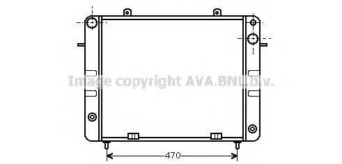 AVA QUALITY COOLING OL2152 Радіатор, охолодження двигуна