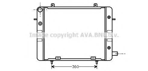 AVA QUALITY COOLING OL2154 Радіатор, охолодження двигуна