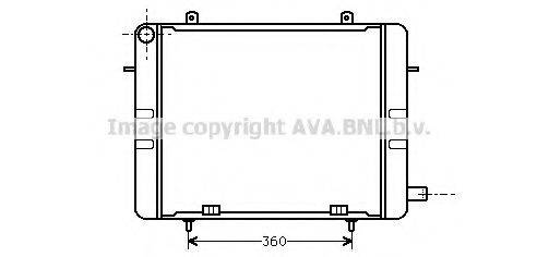 AVA QUALITY COOLING OL2155 Радіатор, охолодження двигуна