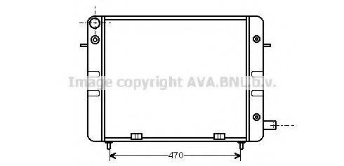 AVA QUALITY COOLING OL2159 Радіатор, охолодження двигуна