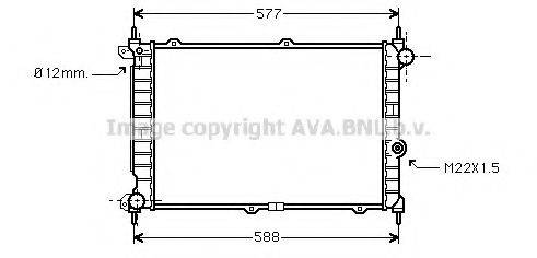 AVA QUALITY COOLING OL2207 Радіатор, охолодження двигуна