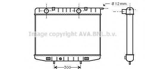 AVA QUALITY COOLING OL2214 Радіатор, охолодження двигуна