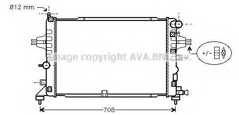 AVA QUALITY COOLING OL2381 Радіатор, охолодження двигуна