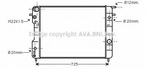 AVA QUALITY COOLING OL2407 Радіатор, охолодження двигуна