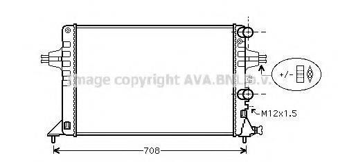 AVA QUALITY COOLING OL2444 Радіатор, охолодження двигуна