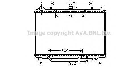 AVA QUALITY COOLING OL2455 Радіатор, охолодження двигуна