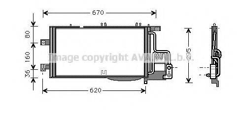 AVA QUALITY COOLING OL5370 Конденсатор, кондиціонер