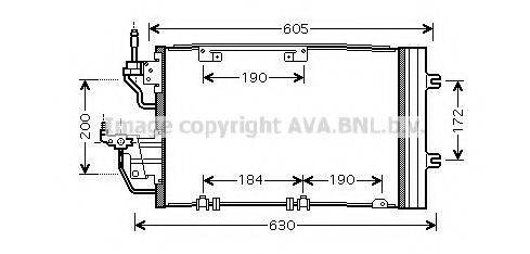 AVA QUALITY COOLING OL5454D Конденсатор, кондиціонер