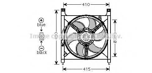 AVA QUALITY COOLING OL7525 Вентилятор, охолодження двигуна