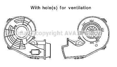 AVA QUALITY COOLING OL8642 Електродвигун, вентиляція салону