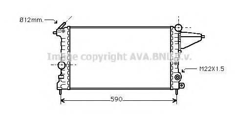 AVA QUALITY COOLING OLA2161 Радіатор, охолодження двигуна