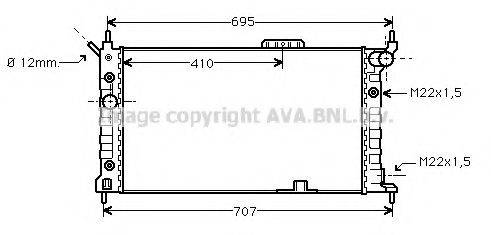 AVA QUALITY COOLING OLA2169 Радіатор, охолодження двигуна