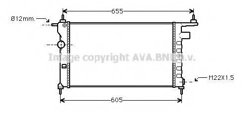 AVA QUALITY COOLING OLA2183 Радіатор, охолодження двигуна