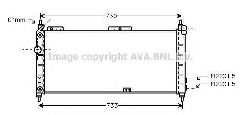 AVA QUALITY COOLING OLA2200 Радіатор, охолодження двигуна