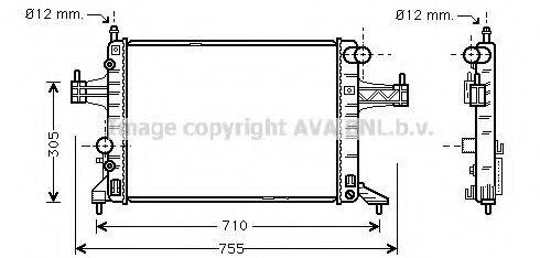 AVA QUALITY COOLING OLA2304 Радіатор, охолодження двигуна