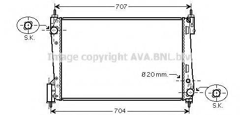 AVA QUALITY COOLING OLA2423 Радіатор, охолодження двигуна