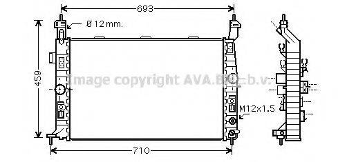 AVA QUALITY COOLING OLA2431 Радіатор, охолодження двигуна