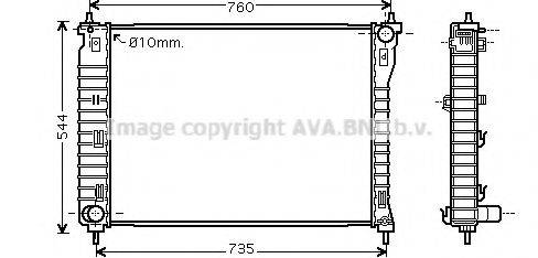 AVA QUALITY COOLING OLA2435 Радіатор, охолодження двигуна