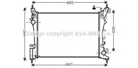 AVA QUALITY COOLING OLA2574 Радіатор, охолодження двигуна