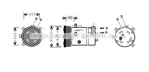 AVA QUALITY COOLING OLAK280 Компресор, кондиціонер