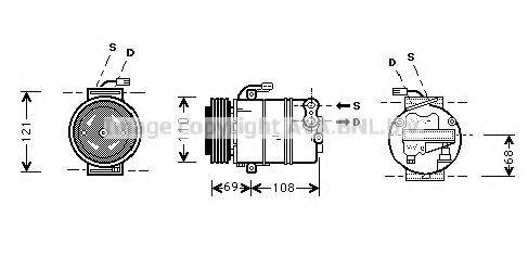 AVA QUALITY COOLING OLAK317 Компресор, кондиціонер