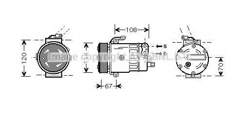 AVA QUALITY COOLING OLAK319 Компресор, кондиціонер