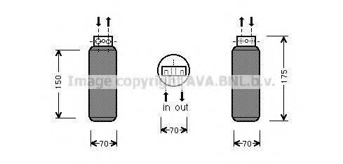 AVA QUALITY COOLING OLD291 Осушувач, кондиціонер