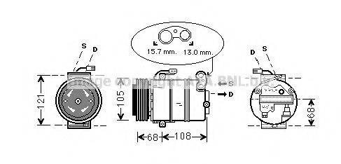 AVA QUALITY COOLING OLK138 Компресор, кондиціонер