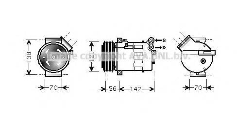 AVA QUALITY COOLING OLK313 Компресор, кондиціонер