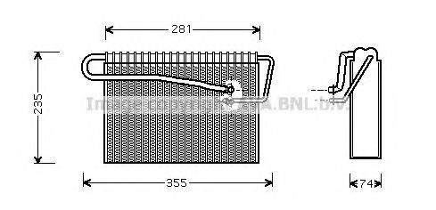 AVA QUALITY COOLING OLV167 Випарник, кондиціонер