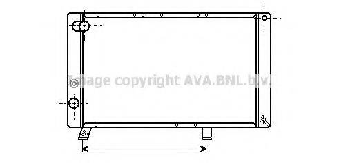 AVA QUALITY COOLING PE2043 Радіатор, охолодження двигуна