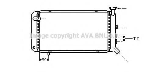 AVA QUALITY COOLING PE2077 Радіатор, охолодження двигуна